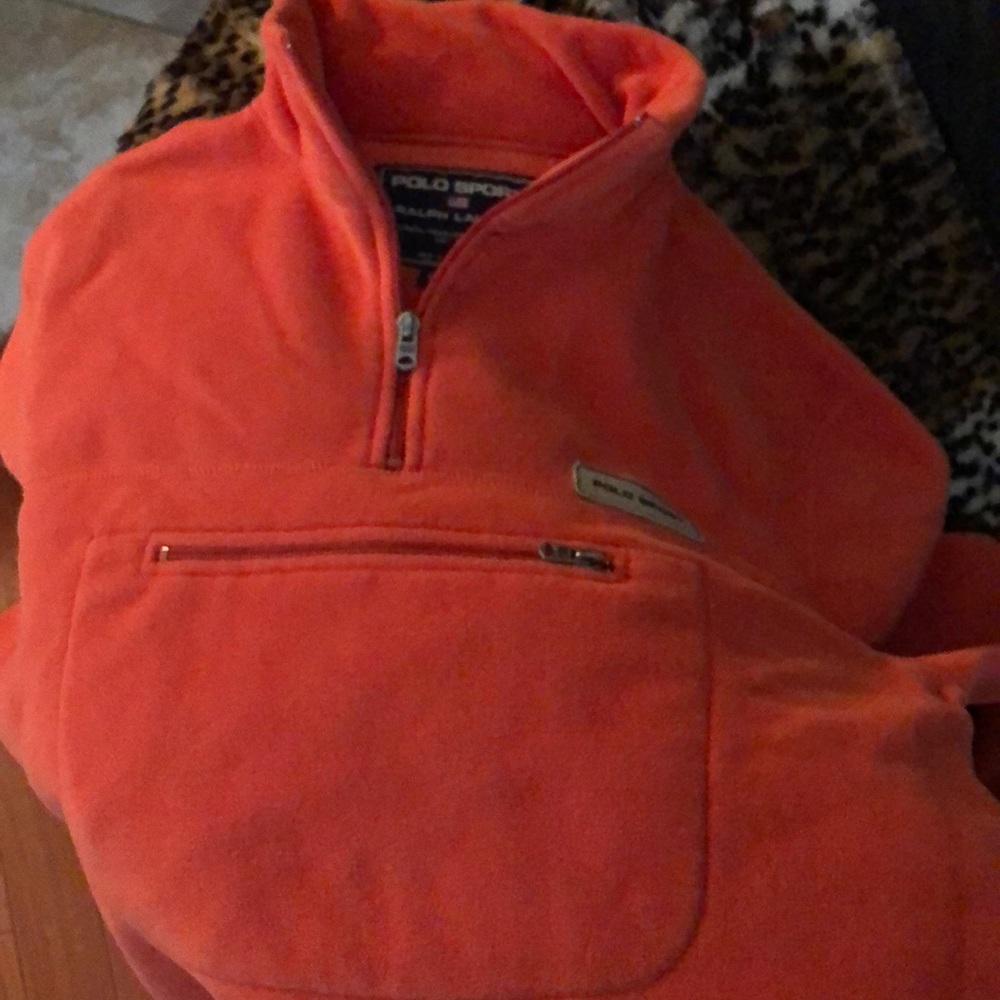 Men's Polo fleece pullover sweat shirt
